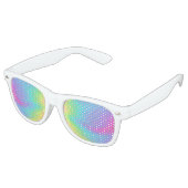 ホログラフィックパーティーレトロサングラス レトロサングラス (アングル)