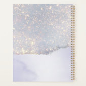 ホログラフィックパープルグリッターラグジュアリーグラムビジネス プランナー手帳 (裏面)