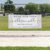 ホログラフィックパープルグリッターラグジュアリーグラムビジネス 横断幕 (インサイチュ)