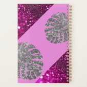 ホログラフィックパープルグリッターラグジュアリーグラムプランナー プランナー手帳 (裏面)