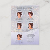 ホログラフィックパープルグリッターラグジュアリーPMUアフターケア 名刺 (正面)