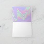 ホログラフィックビジネスロゴ会社QRコード シーズンカード (内部)