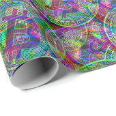 ホログラフィックビットコインパターン暗号マネーカッコいいギーク ラッピングペーパー (ロールコーナー)