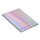 ホログラフィックピンクの宿題 ノートブック (右側)