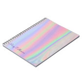 ホログラフィックピンクの宿題 ノートブック (左側)