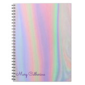 ホログラフィックピンクの宿題 ノートブック (正面)