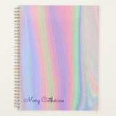 ホログラフィックピンクの宿題 プランナー手帳 (正面)