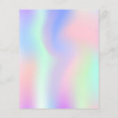 ホログラフィックピンクパープル10th誕生日の予算 (裏面)