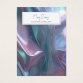 ホログラフィックファブリック効果イヤリングディスプレイカード (正面)