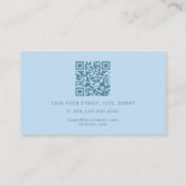 ホログラフィックファブリック効果QR名刺 名刺 (裏面)