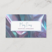 ホログラフィックファブリック効果QR名刺 名刺 (正面)