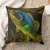 ホログラフィックフィッシュ クッション (ブランケット)