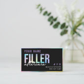 ホログラフィックフィラーアフターケアカード 名刺 (スタンド正面)