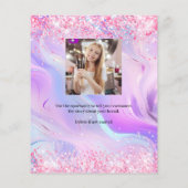 ホログラフィックフォトqrコードインスタグラムのビジネスロゴ (裏面)