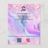 ホログラフィックフォトqrコードインスタグラムのビジネスロゴ チラシ (正面)