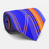 ホログラフィックブルースペクターSci-Fiパネル ネクタイ (ロール)