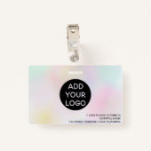 ホログラフィックプロフェッショナルナースフォトロゴコード バッジ (裏面クリップ)