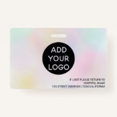 ホログラフィックプロフェッショナルナースフォトロゴコード バッジ (裏面)