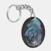 ホログラフィックベータフィッシュキーチェーン キーホルダー (正面左)