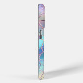 ホログラフィックホイル背景パターンモノグラム Case-Mate iPhoneケース (裏面 / 右)