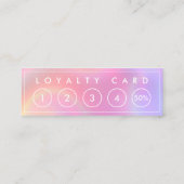 ホログラフィックミニシックモダンミニマル ロイヤリティカード (裏面)