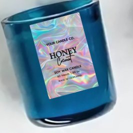 ホログラフィックミニマリストVertical Candleラベル フードラベル