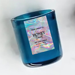 ホログラフィックミニマリストVertical Candleラベル フードラベル