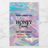 ホログラフィックミニマリストVertical Candleラベル フードラベル (シングルラベル)