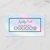 ホログラフィックミニマルエレガントロイヤリティ 名刺 (正面)