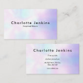 ホログラフィックミニマルモダンプロフェッショナル 名刺 (正面/裏面)