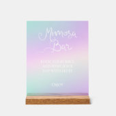 ホログラフィックミモザバー アクリルサイン (正面)