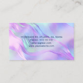 ホログラフィックメイクアップヘアスパネイルサロン 名刺 (裏面)