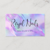 ホログラフィックメイクアップヘアスパネイルサロン 名刺 (正面)