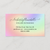 ホログラフィックメイクアップ目まぶし輝くグリッタードリップ 名刺 (裏面)