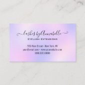 ホログラフィックメイクアップ目まぶし輝くグリッタードリップ 名刺 (裏面)