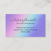 ホログラフィックメイクアップ目まぶし輝くグリッタードリップ 名刺 (裏面)