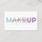 ホログラフィックメイクアーティスト虹彩美しいサロン 名刺 (正面)