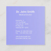 ホログラフィックメディカル3Dカドゥセウス白十字 スクエア名刺 (裏面)