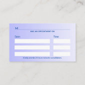 ホログラフィックメディカル3Dカドゥセウス白十字 予約カード (裏面)