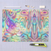 ホログラフィックモダン抽象芸術未来的エレガント 薄葉紙 (クラフト)