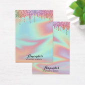 ホログラフィックユニコーングリッタードリップスイヤリングディスプレイ (デスク)