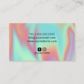 ホログラフィックユニコーングリッタードリプス美しいサロン#2 名刺