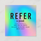 ホログラフィックユニコーンレインボーアドロゴ&ブランド名 紹介カード (正面)