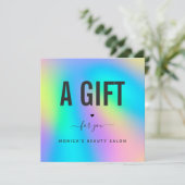 ホログラフィックユニコーンレインボーモダンハートサロンスパ (スタンド正面)