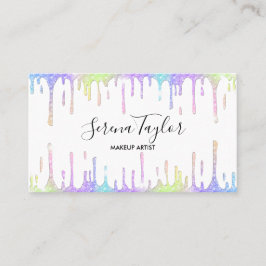 ホログラフィックユニコーン化粧まぶしグリッター乾燥 名刺