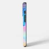 ホログラフィックユニコーン花グリッターCase-Mate iPh Case-Mate iPhoneケース (裏面 / 左)