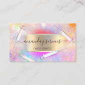 ホログラフィックユニコーン金ゴールドシリンジボトックスB12スパ 名刺 (正面)