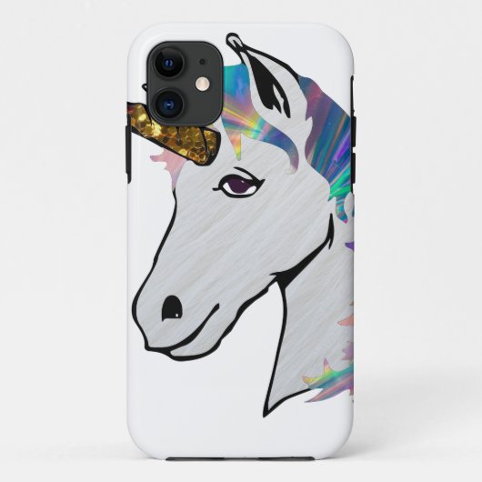 ホログラフィックユニコーン Case-Mate iPhoneケース (裏面)
