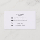 ホログラフィックラッシュエステティシャンラッシュテック 名刺 (裏面)