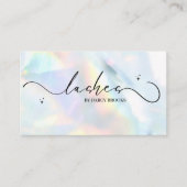 ホログラフィックラッシュエステティシャンラッシュテック 名刺 (正面)